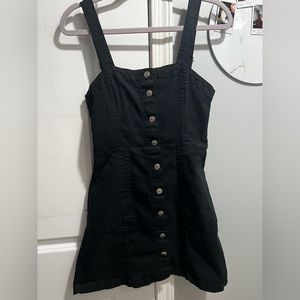 Divided mini Jean dress